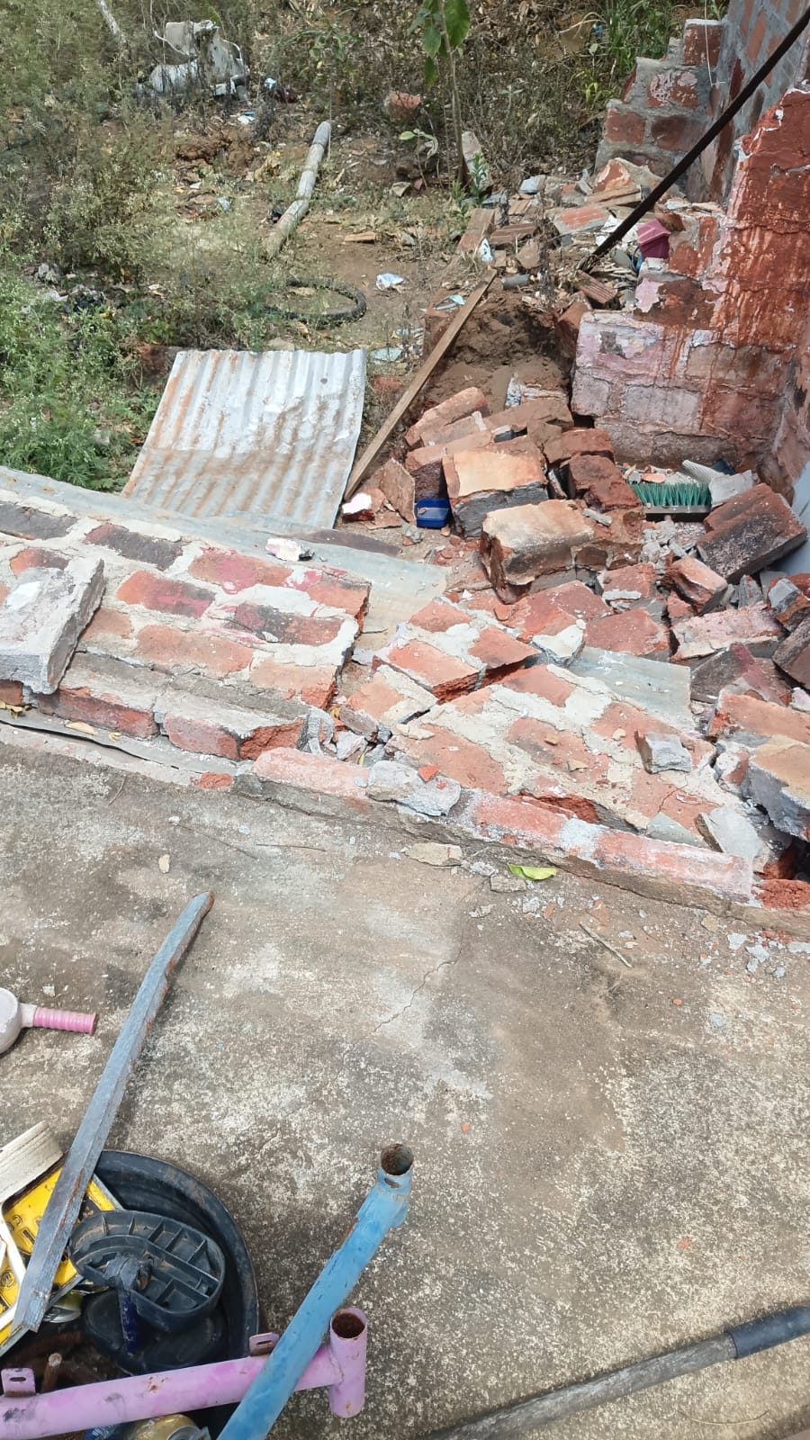 Daños en una vivienda tras el terremoto en el Valle del Cauca, Colombia