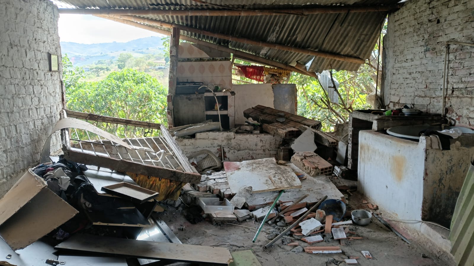 Daños ocasionados por el terremoto en comunidades del Valle del Cauca